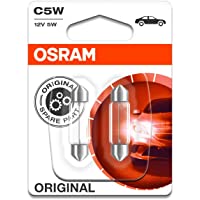 Osram 6418-02B Lámpara Original Sv8-5-8 12V 5W- Set de 2- blanco- Medium